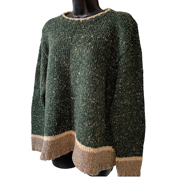 New York Laundry Sweaters - Retro New York Laundry 90s knit Sweater Green Size XL